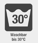 Bei 30 Grad waschbar