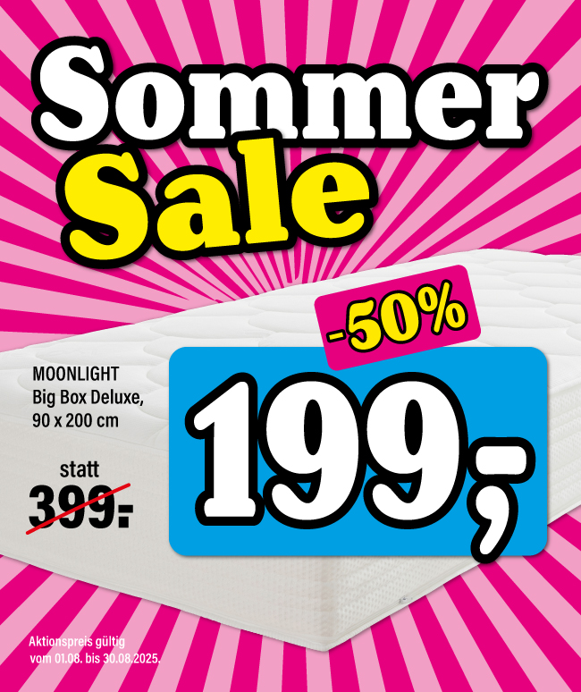 Sonderangebot Matratze Moonlight Big Box Deluxe