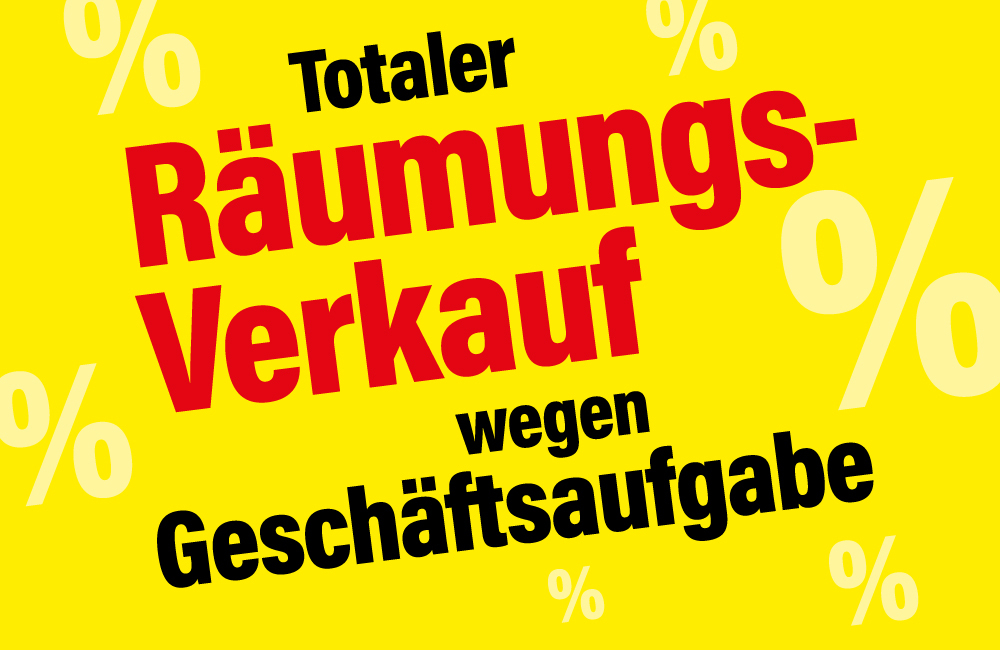 Räumungsverkauf