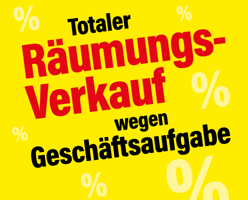 Räumungsverkauf