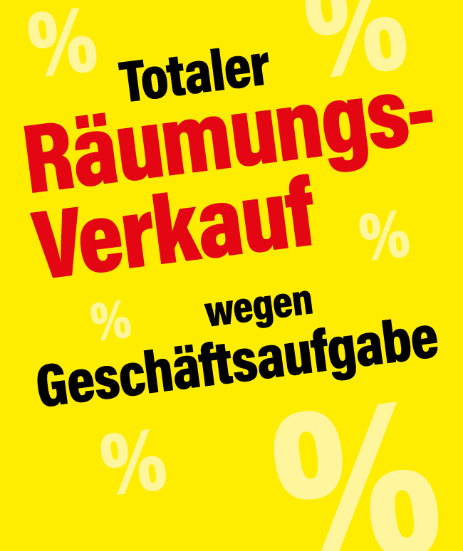 Räumungsverkauf