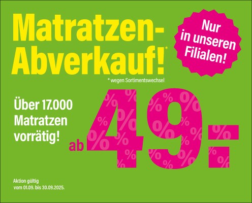 Matratzenabverkauf